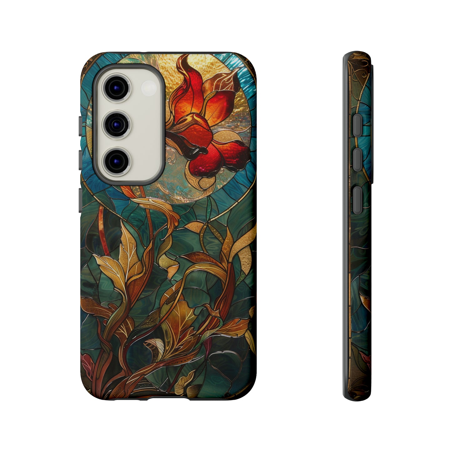 Art Nouveau Floral Full Moon Phone Case