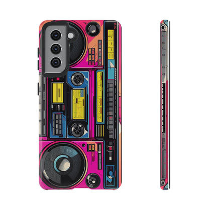 Boombox Hip Hop Music iPhone Case | Embrace Retro Vibes with Urban Beats for Google Pixel, iPhone, and Samsung Cases