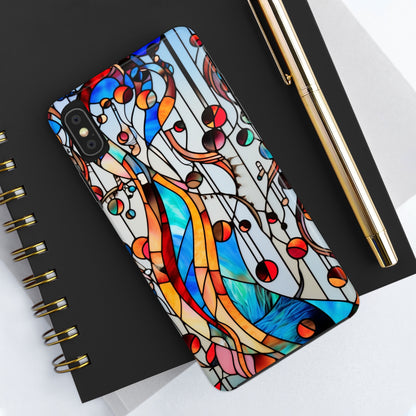 Golden Era Elegance: Art Deco Stained Glass iPhone Case | Vintage Glamour in Modern Protection