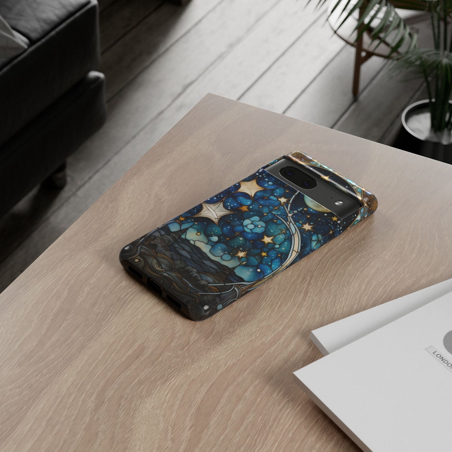 Boho Starry Night Stained Glass Artistry Phone Cover