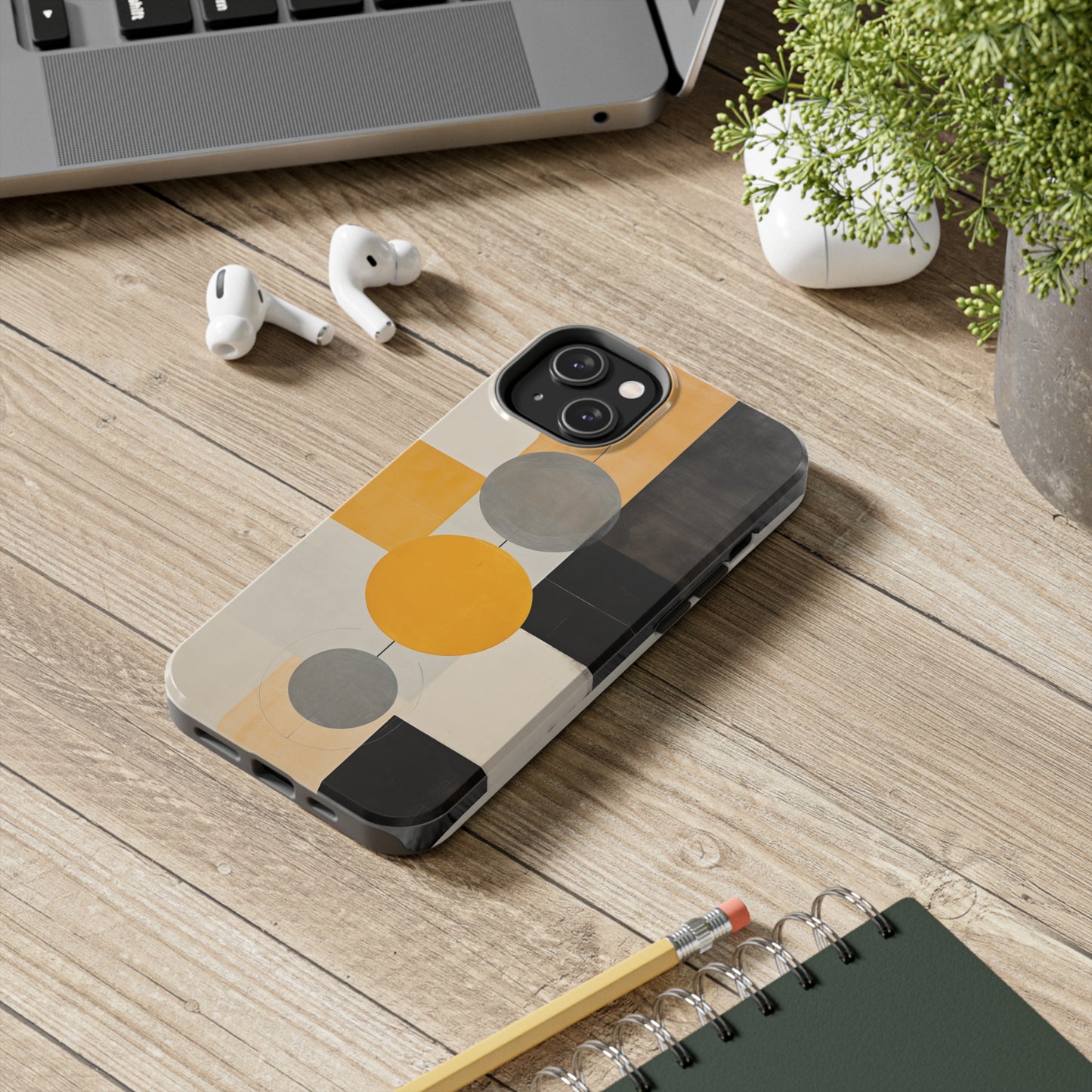 Atomic Era Meets Modern: Mid-Century Art Atomic Design Tough Case for iPhone