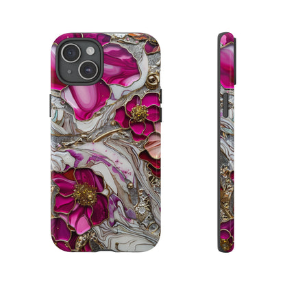 Stained Glass Magenta Floral Paisley Explosion Phone Case