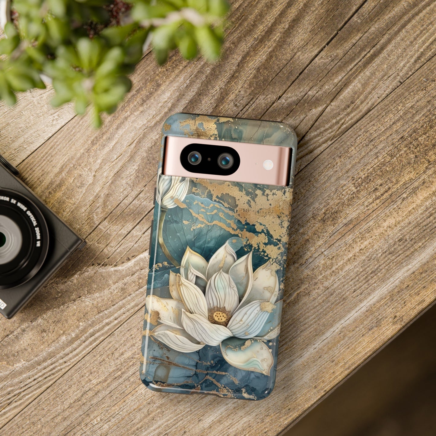 Zen Lotus Gold Floral Phone Case