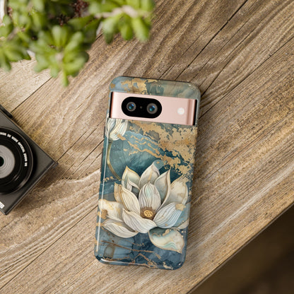 Zen Lotus Gold Floral Phone Case