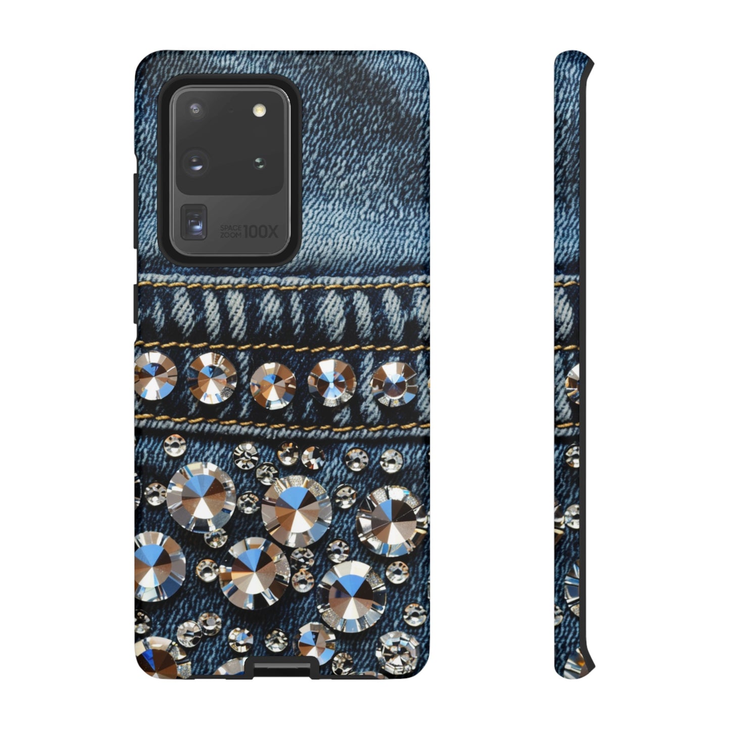 Blue Jean Queen Rhinestone Bling Phone Case