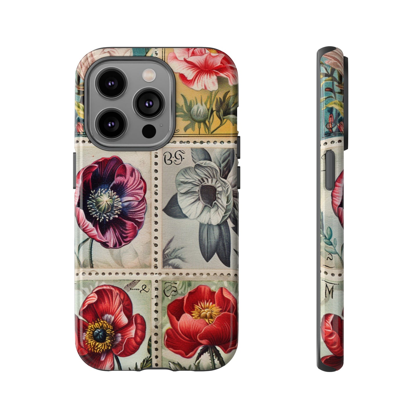 Vintage Floral Stamps Phone Case