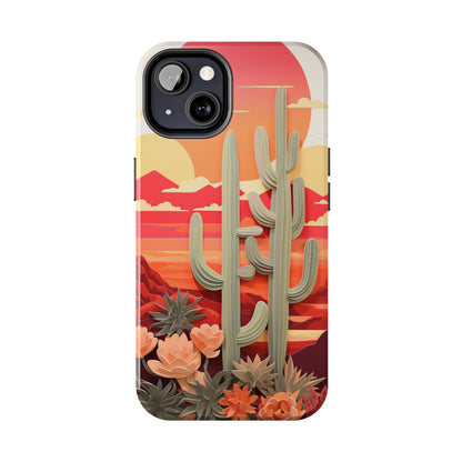 Cactus Desert Sunset iPhone Case