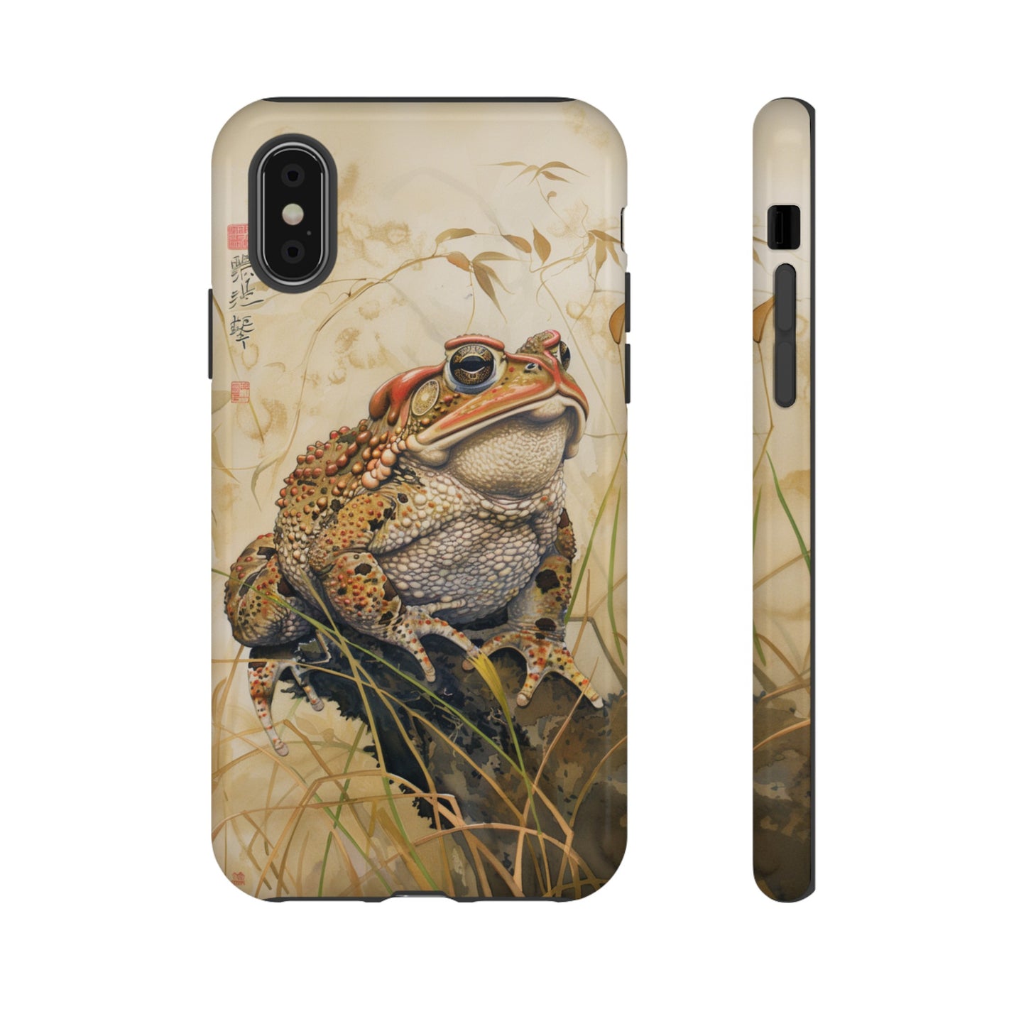 Toad on a Branch Japanese Style Art Painting Phone Case