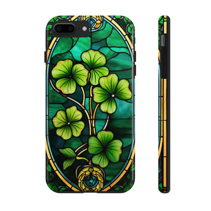 Lucky Charm: Four-Leaf Clover Phone Case | Symbol of Fortune for iPhone Models 11 through 14 Pro Max