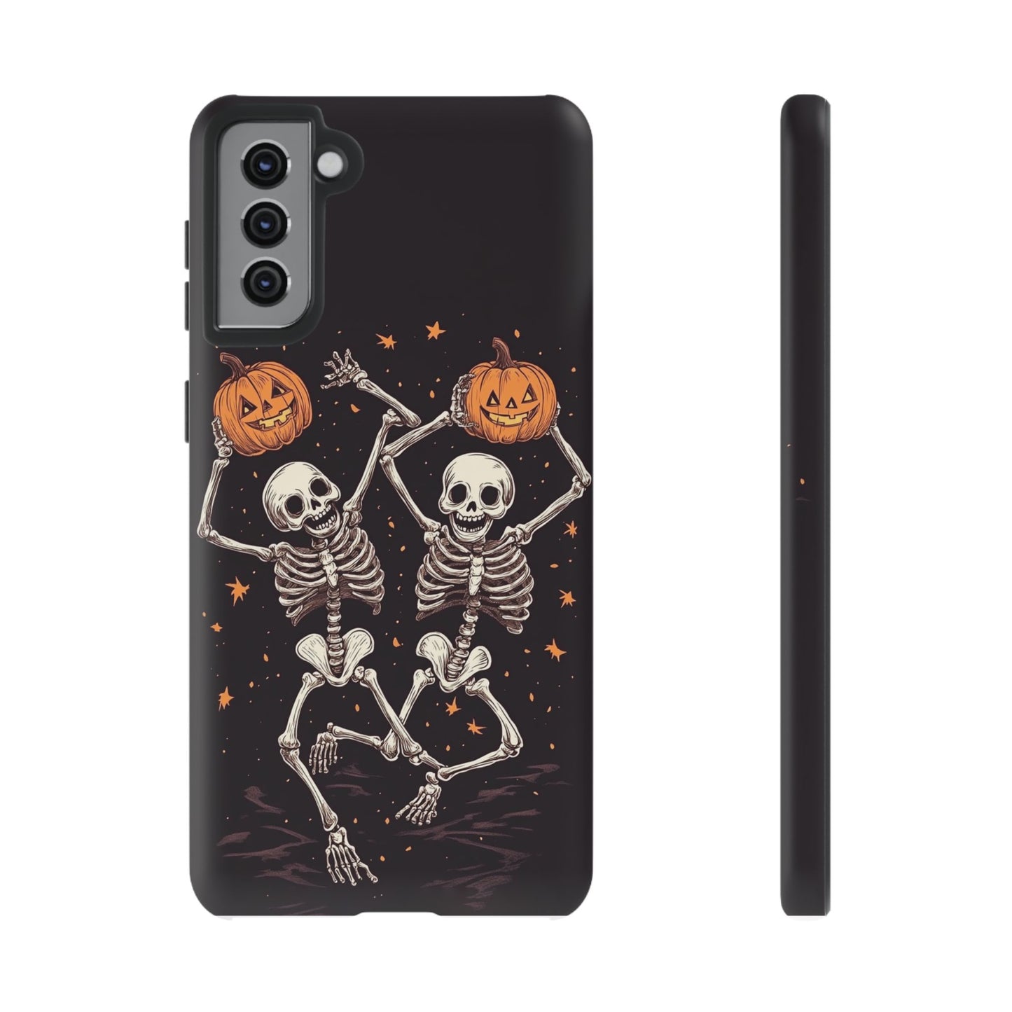 Dancing Skeletons with Jack-o'-Lanterns Phone Cover