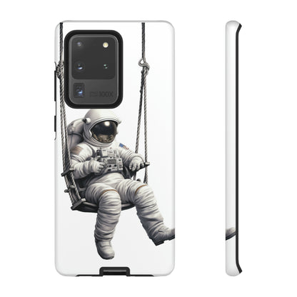 Astronaut on a Swing Phone Case