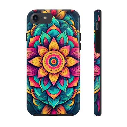 Cosmic Harmony: Rainbow Mandala | Spiritual Symmetry iPhone Case