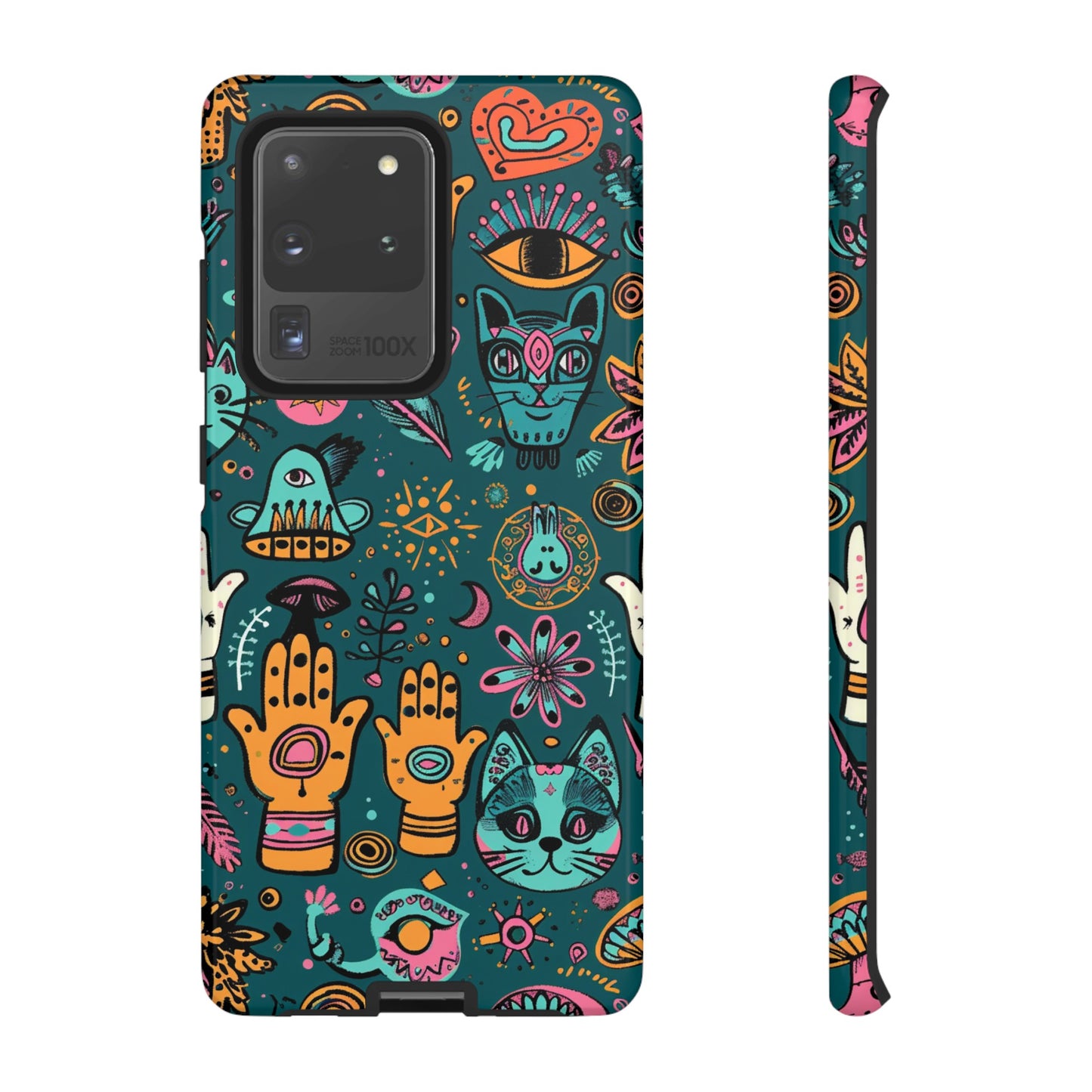 Kabbalistic Kitty Talisman Collage Phone Case