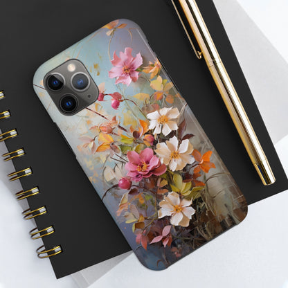 Floral Bliss Tough iPhone Case | Impact Resistant Phone Cover