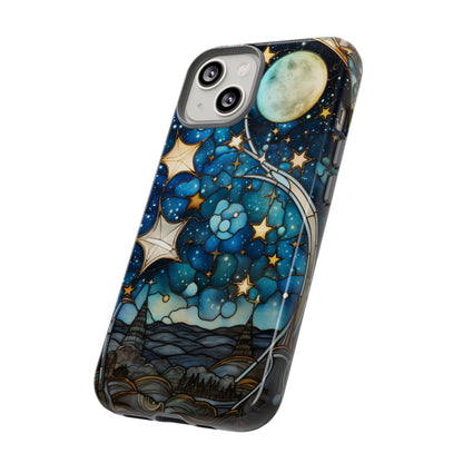 Boho Starry Night Stained Glass Artistry Phone Cover