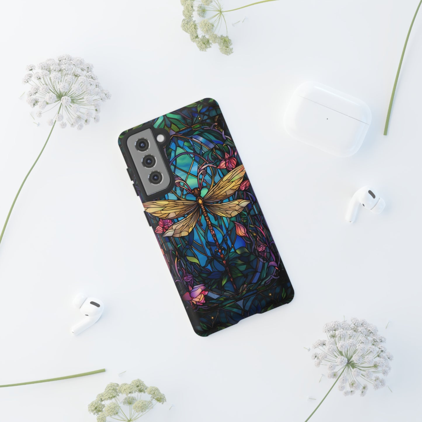 Art Nouveau Dragonfly - A Timeless Symbol of Elegance for Google Pixel, iPhone, and Samsung Cases