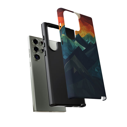 Mountain Abstract Tough Case | Embrace Nature's Beauty with a Durable Phone Case