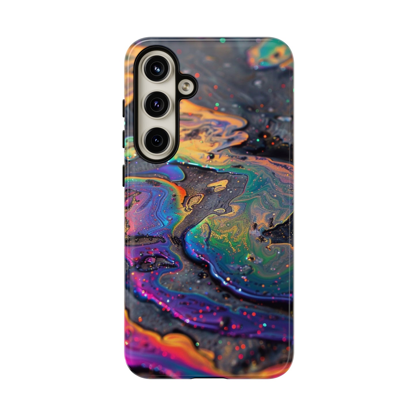 Opalescent Marbled Holographic Print Phone Case