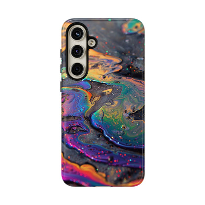 Opalescent Marbled Holographic Print Phone Case