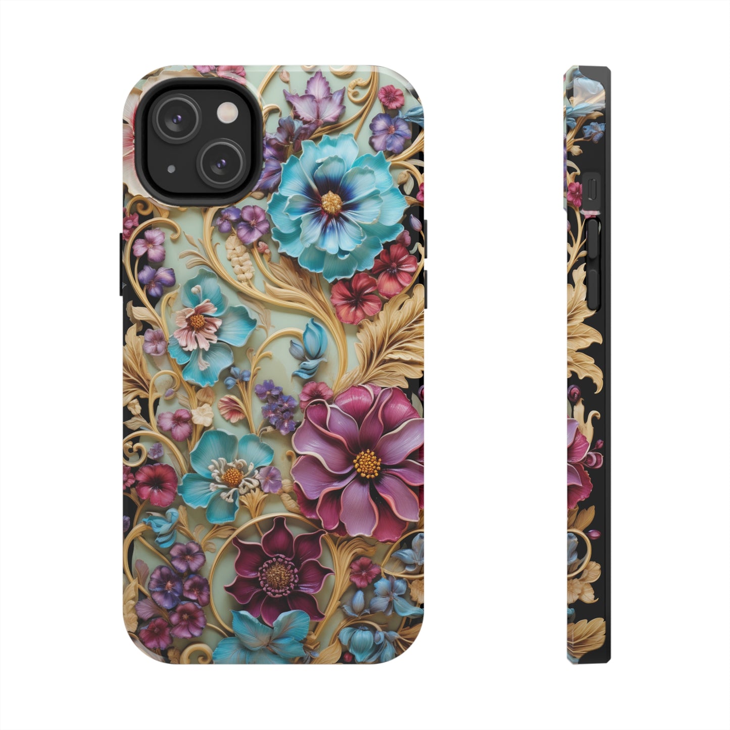 Color Splash Plastic Flower Tough iPhone Case | Vibrant Phone Cover