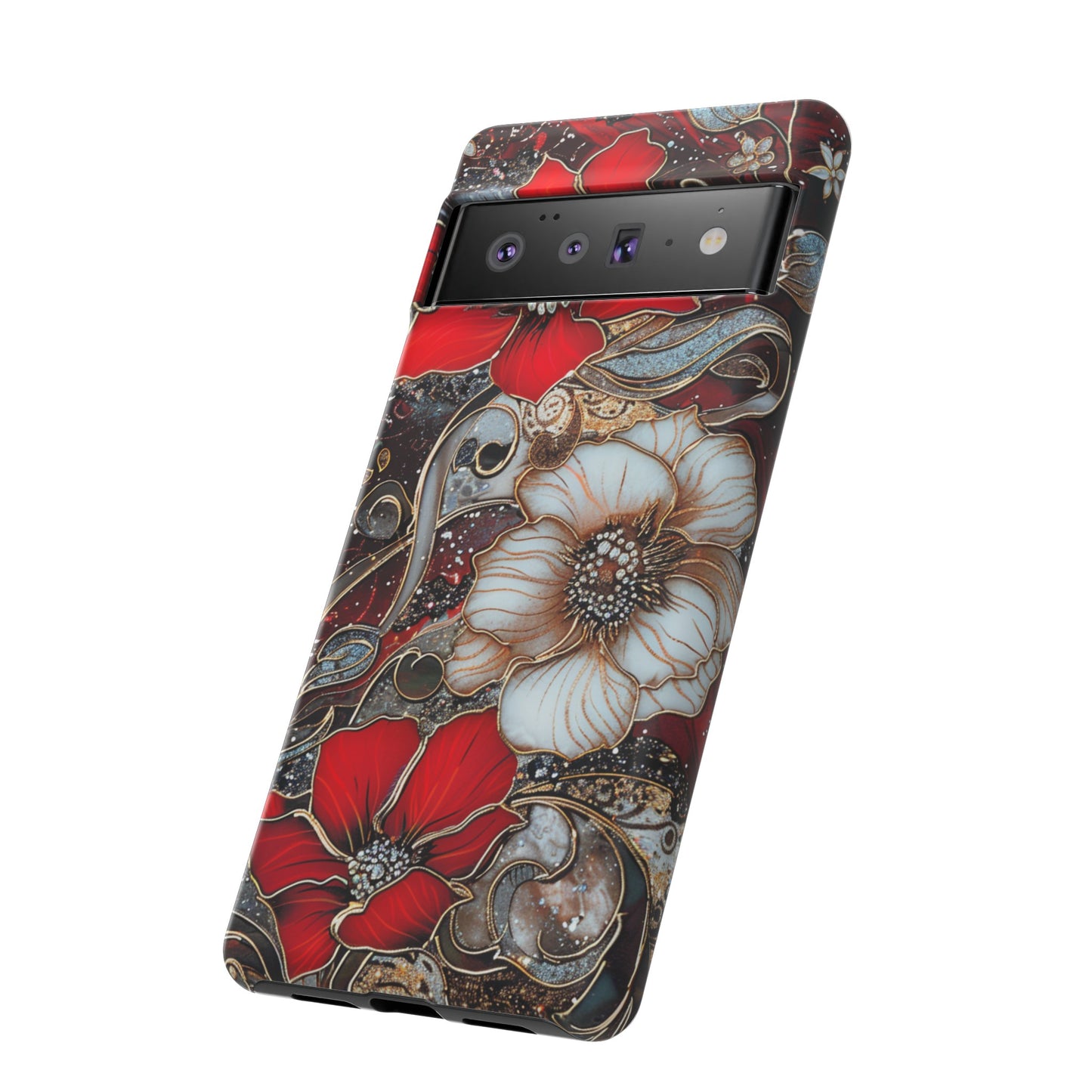 Stained Glass Floral Paisley Explosion Phone Case