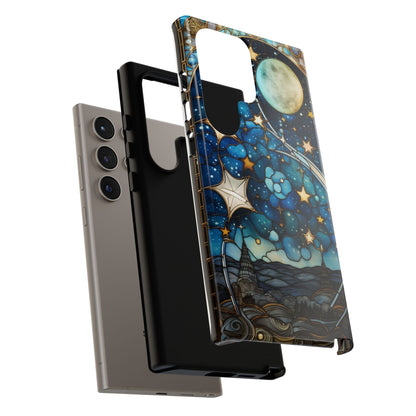 Boho Starry Night Stained Glass Artistry Phone Cover