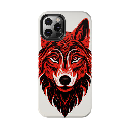 Mystic Echoes: Native American Tribal Wolf | Cultural Heritage iPhone Case