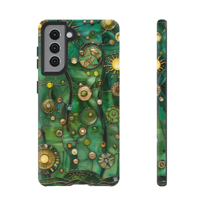 Green Celestial Stained Glass Mosaic Phone Case