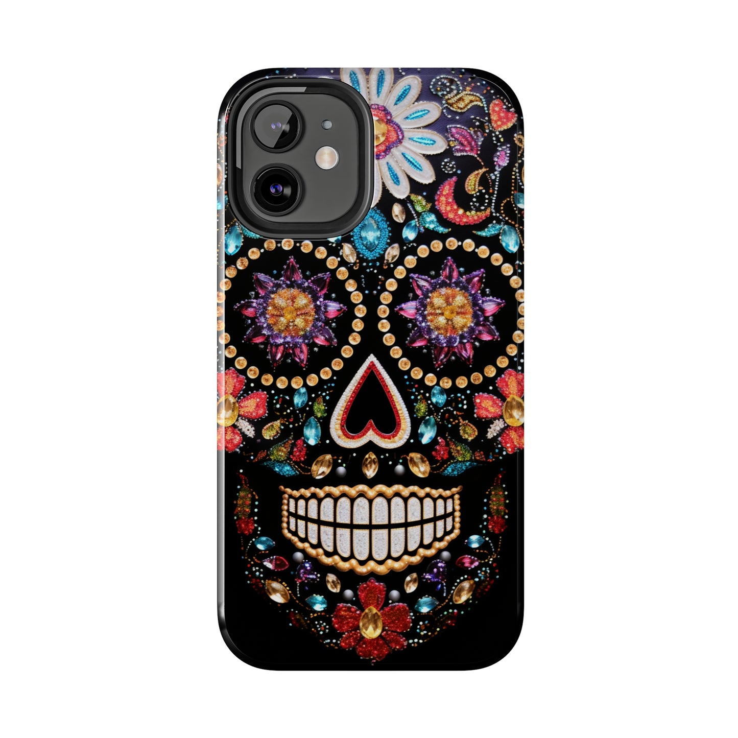 Sugar Skull iPhone Case | Dia de los Muertos Design for Apple iPhone | Halloween Aesthetic