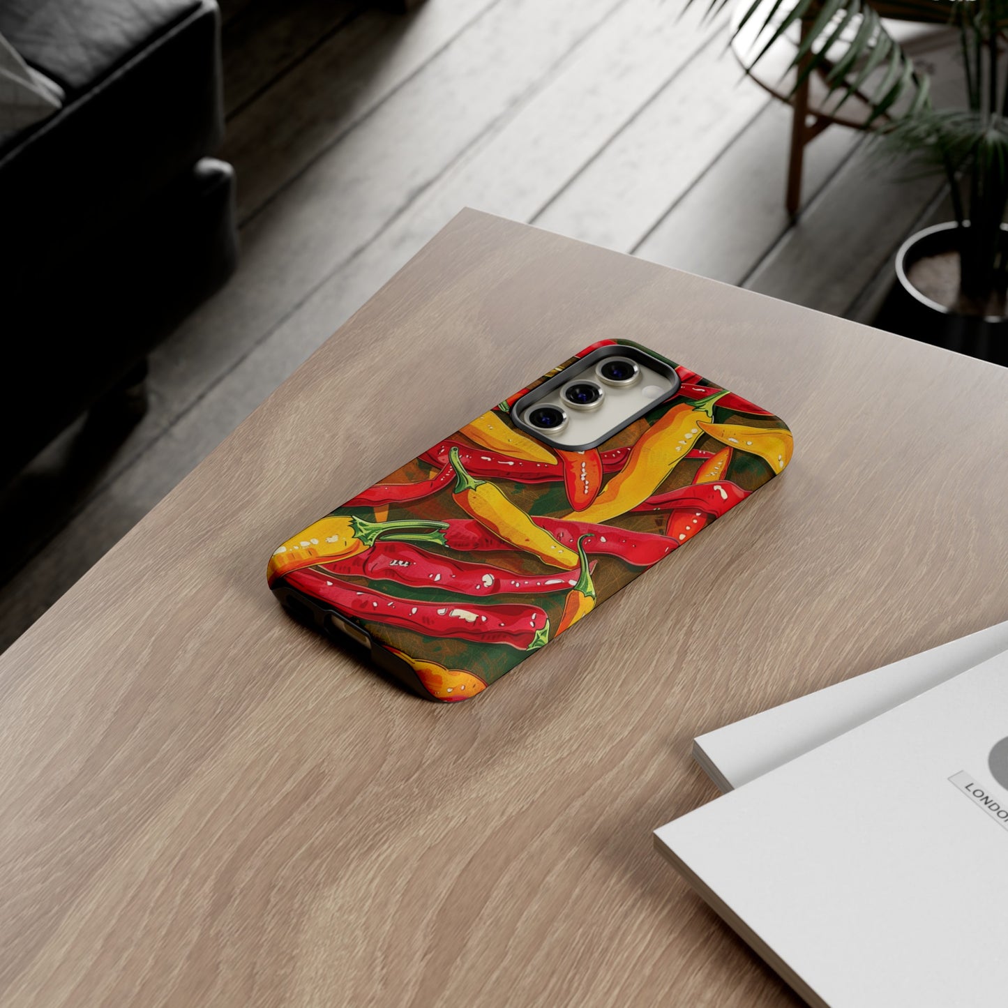 Yellow and Red Chili Peppers Phone Case