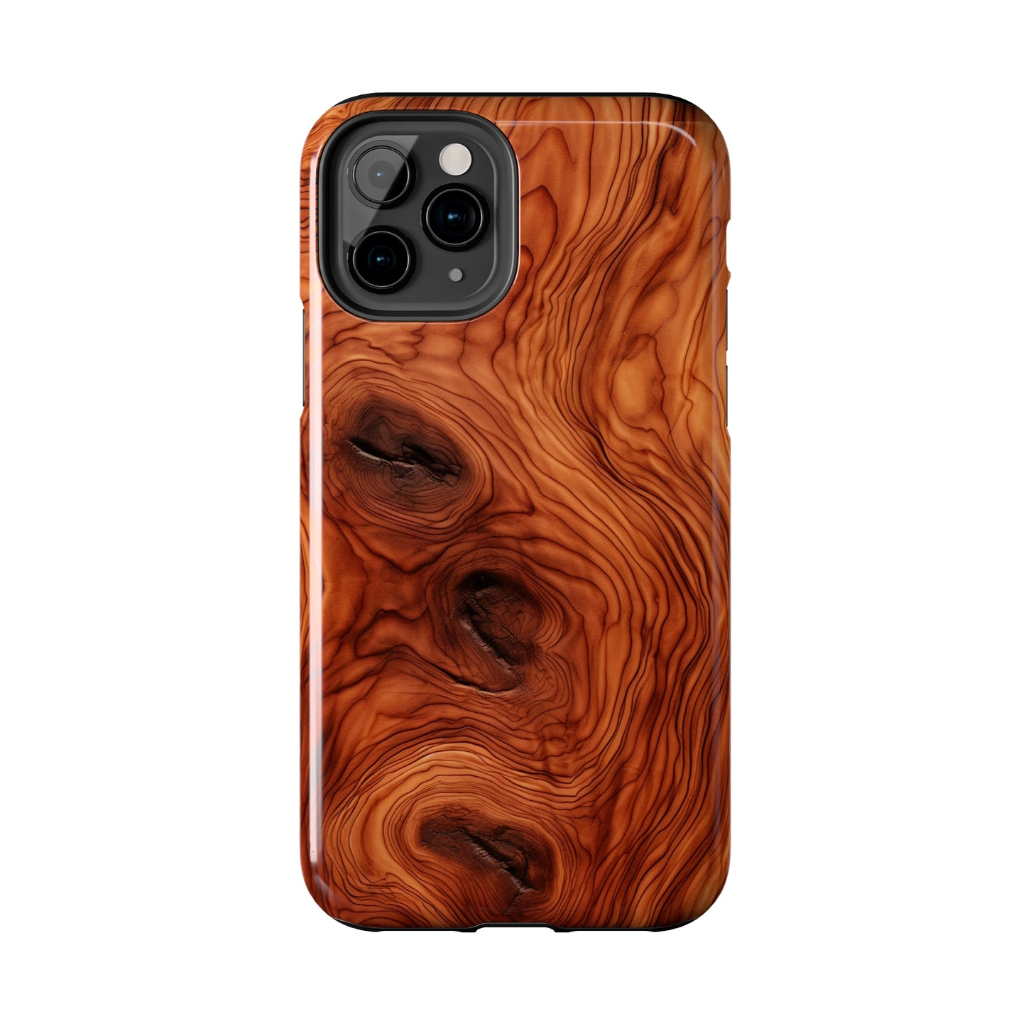 Elegant Timber: Faux Oak Wood Pattern | Dazzling Nature-Inspired iPhone Case