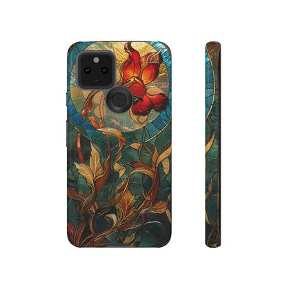 Art Nouveau Floral Full Moon Phone Case