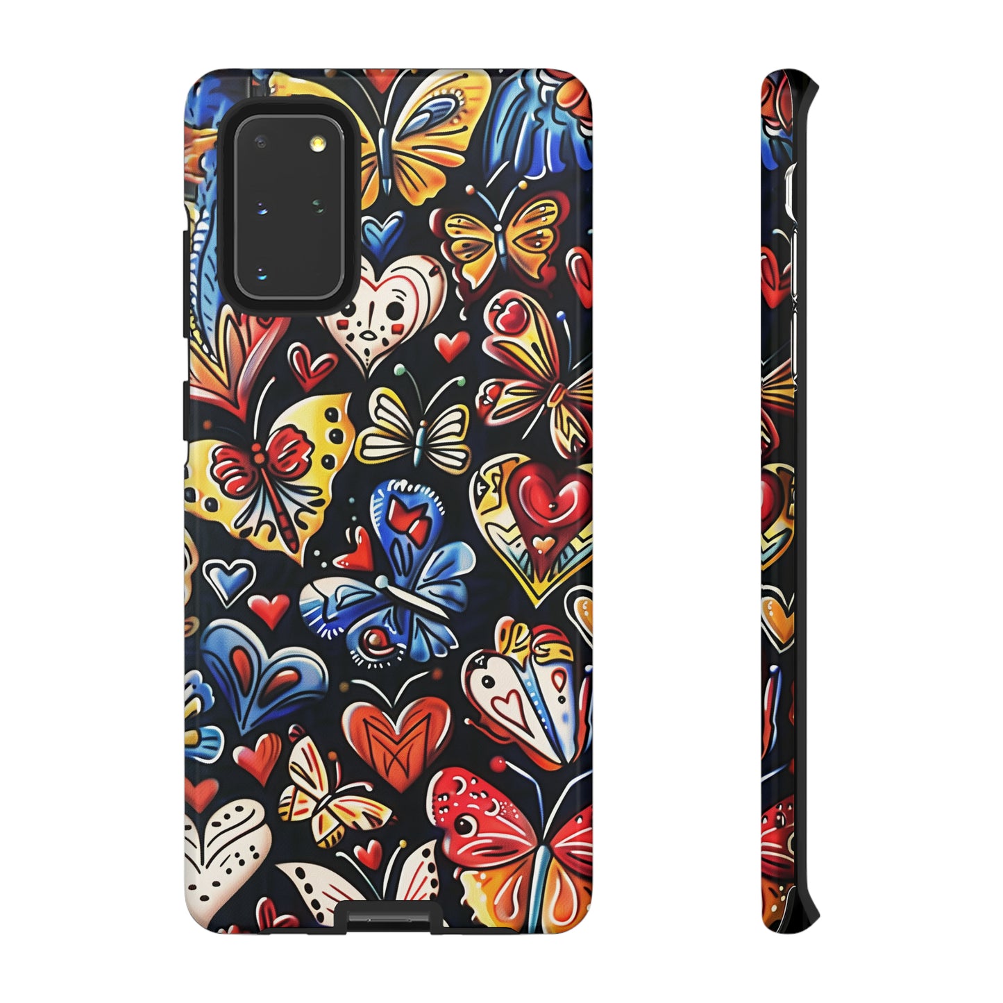 Butterfly Magic Hearts Phone Case