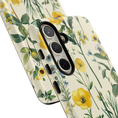 Floral Sage Yellow Wildflower Phone Case