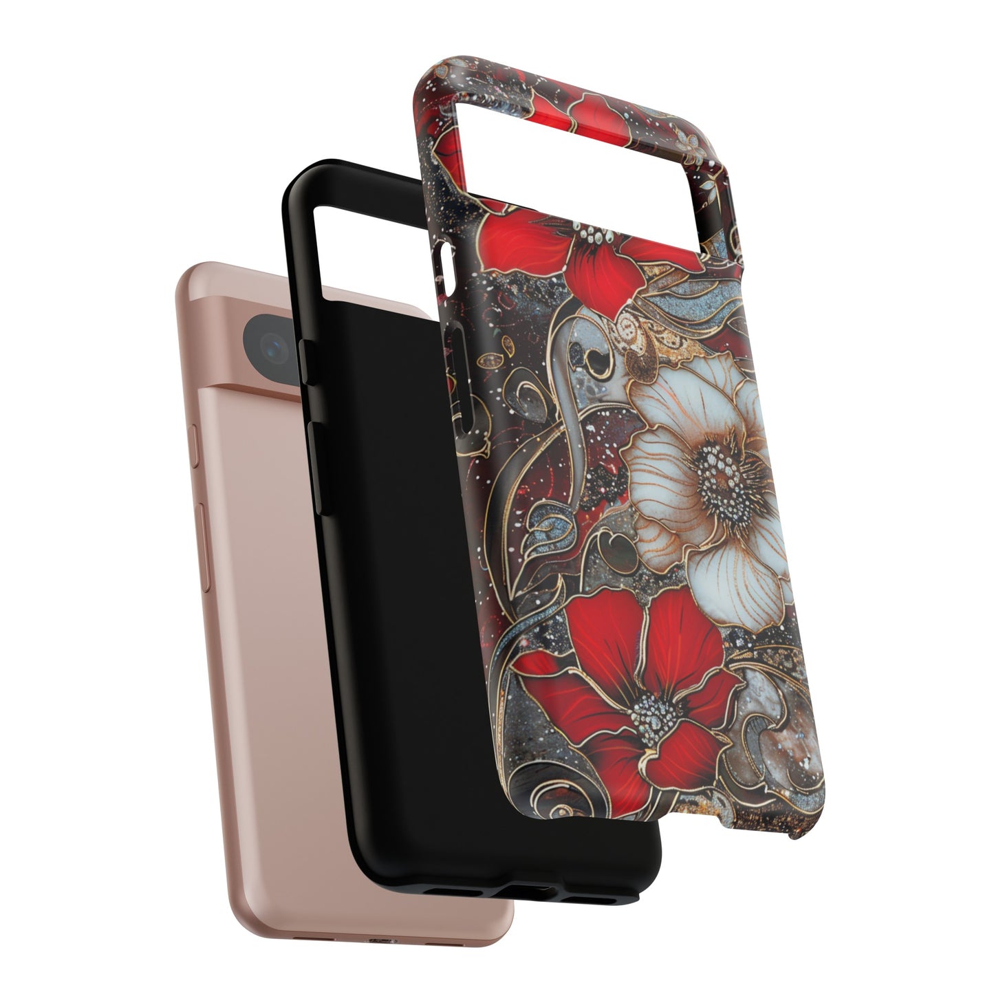 Stained Glass Floral Paisley Explosion Phone Case
