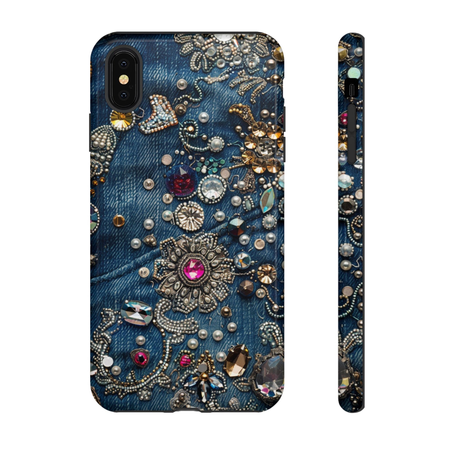 Blue Jean Queen Rhinestone Bling Phone Case