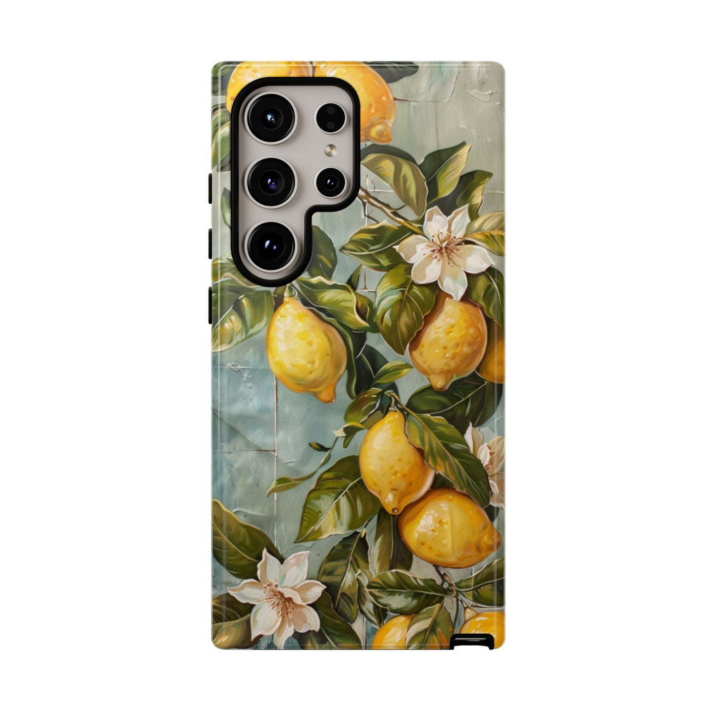 Mediterranean Lemon Tile Oil Painting iPhone 13 Case