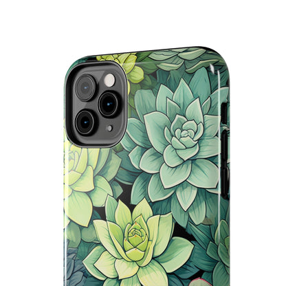 Succulent Desert Cactus Floral iPhone Case | Embrace the Beauty of Arid Elegance