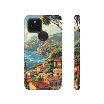 Midcentury French Riviera Landscape Painting Phone Case