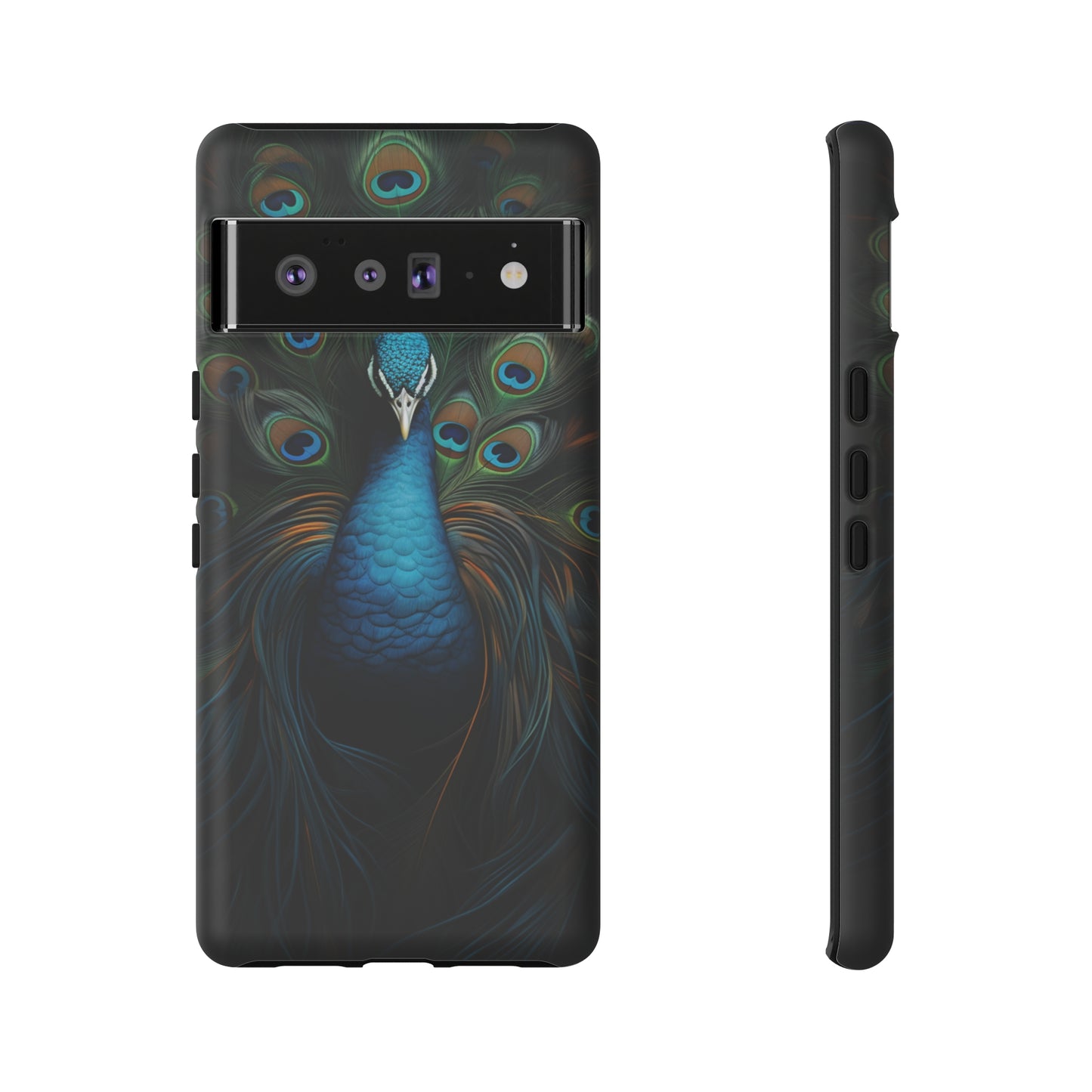 Peacock Feathers iPhone Case - A Timeless Symbol of Elegance for Google Pixel, iPhone, and Samsung Cases