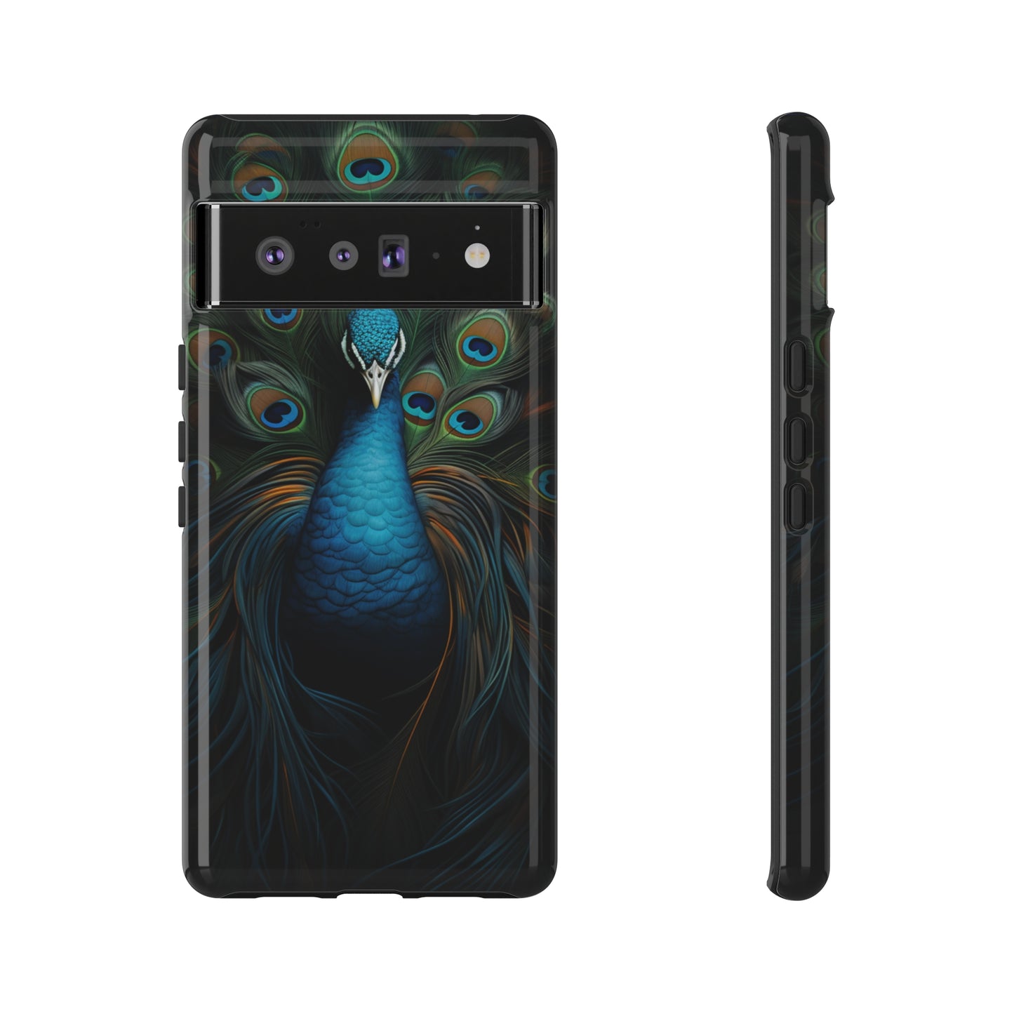 Peacock Feathers iPhone Case - A Timeless Symbol of Elegance for Google Pixel, iPhone, and Samsung Cases