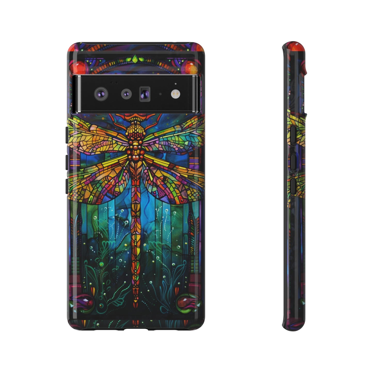 Art Deco Stained Glass Dragonfly Phone Cover