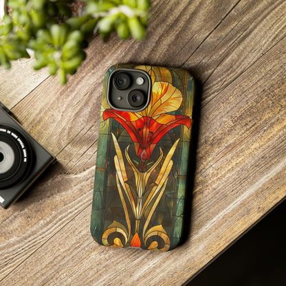 Art Deco Stained Glass floral Phone Case