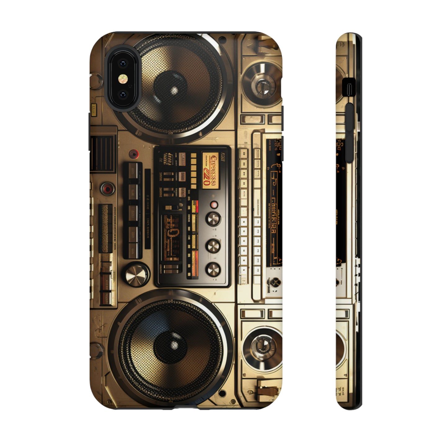 Urban Beats: Boombox Hip Hop Music Pixel Phone Case | Retro Rhythms for iPhone 15 Models