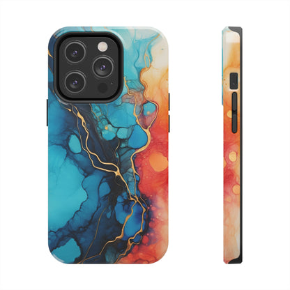 Marbled Watercolor iPhone Case | Embrace the Mesmerizing Multicolor Art