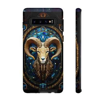 Aries Astrology Stained Glass Design Phone Case