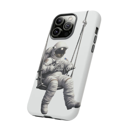 Astronaut on a Swing Phone Case