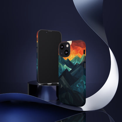 Mountain Abstract Tough Case | Embrace Nature's Beauty with a Durable Phone Case