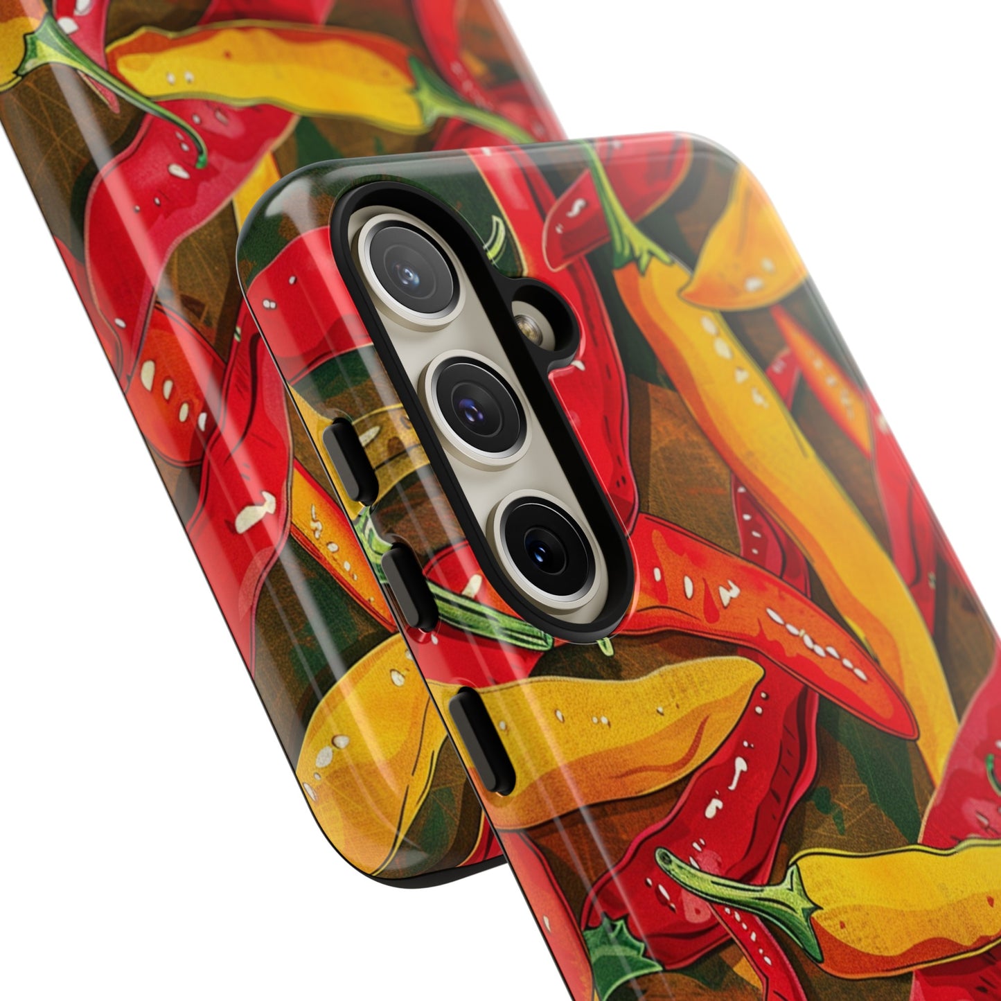 Yellow and Red Chili Peppers Phone Case