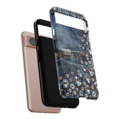 Blue Jean Queen Rhinestone Bling Phone Case